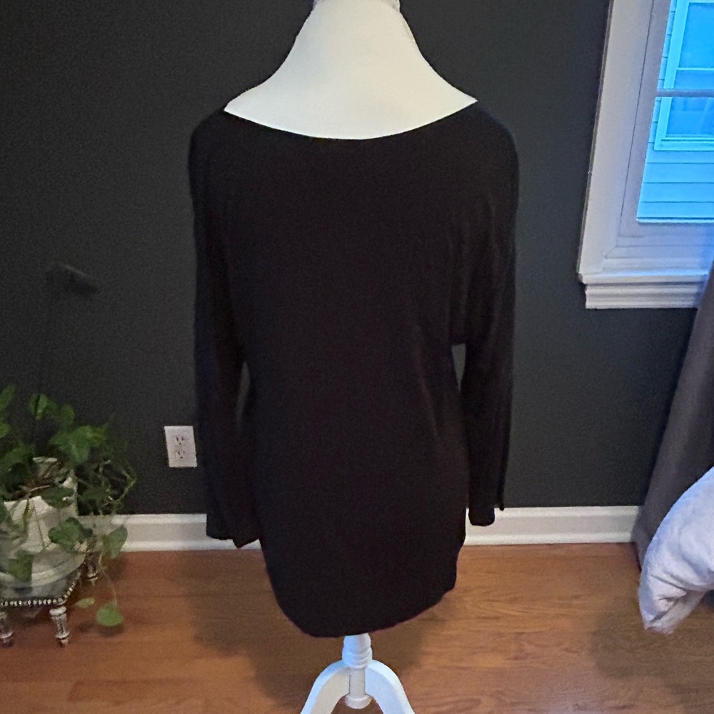 Banana Republic Classic Black Boatneck Blouse